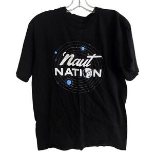 Blue 84 Naut Nation T Shirt Mens Medium‎ Black Graphic Cotton Tee